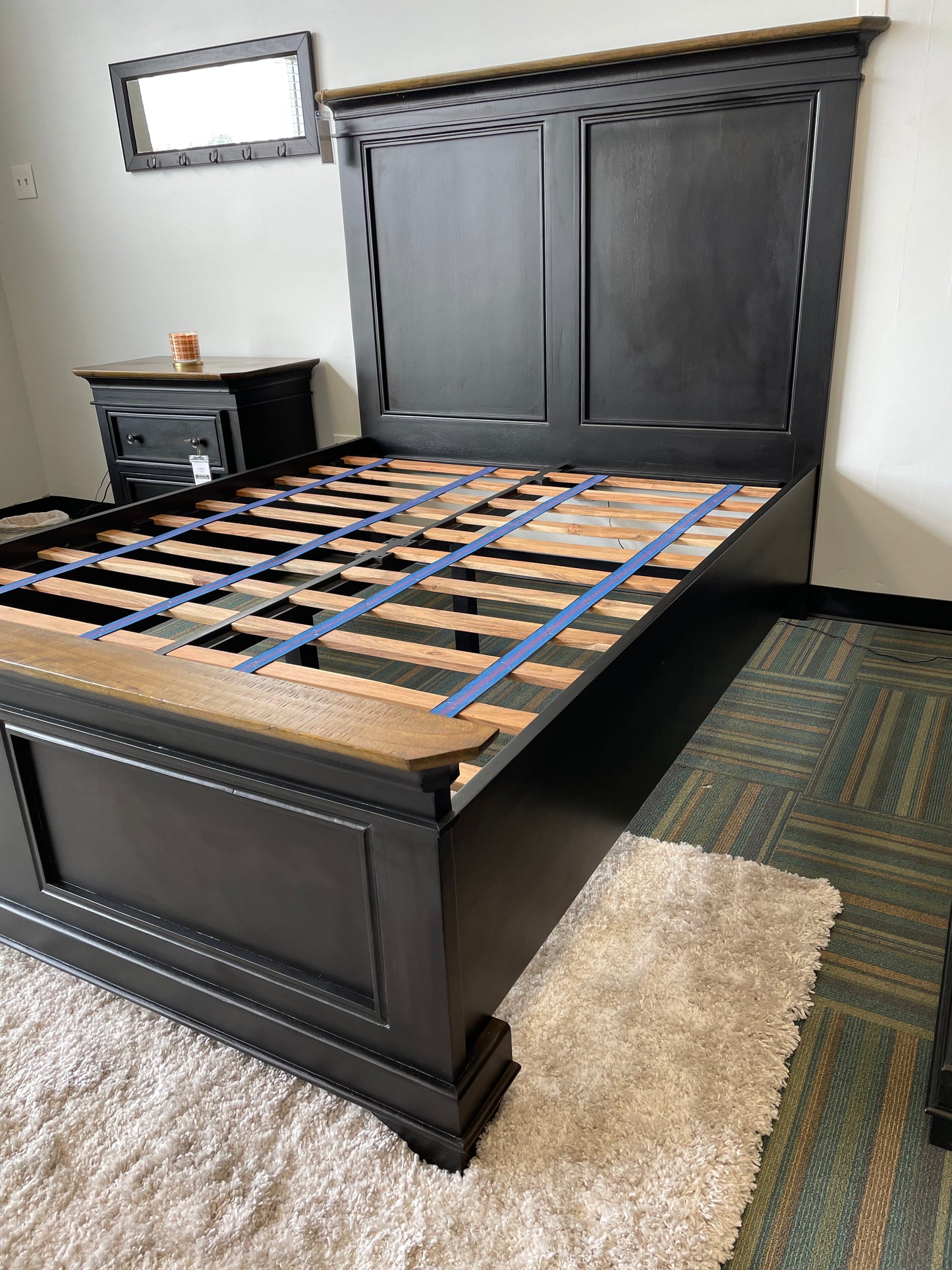 Jackson Panel Bed - Queen - Espresso & Washed Natural