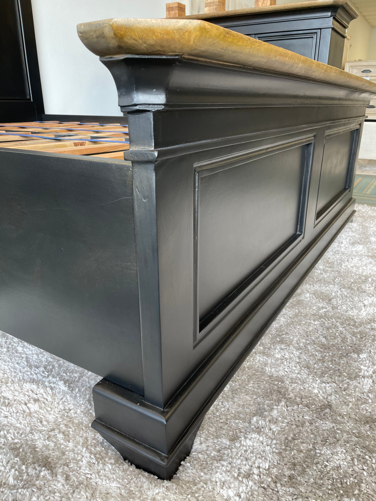 Jackson Panel Bed - Queen - Espresso & Washed Natural