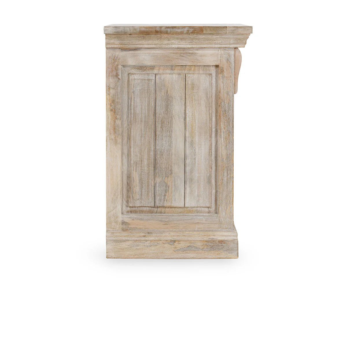 Adelaide 3 Drawer Nightstand - Natural White Wash - The Furnishery