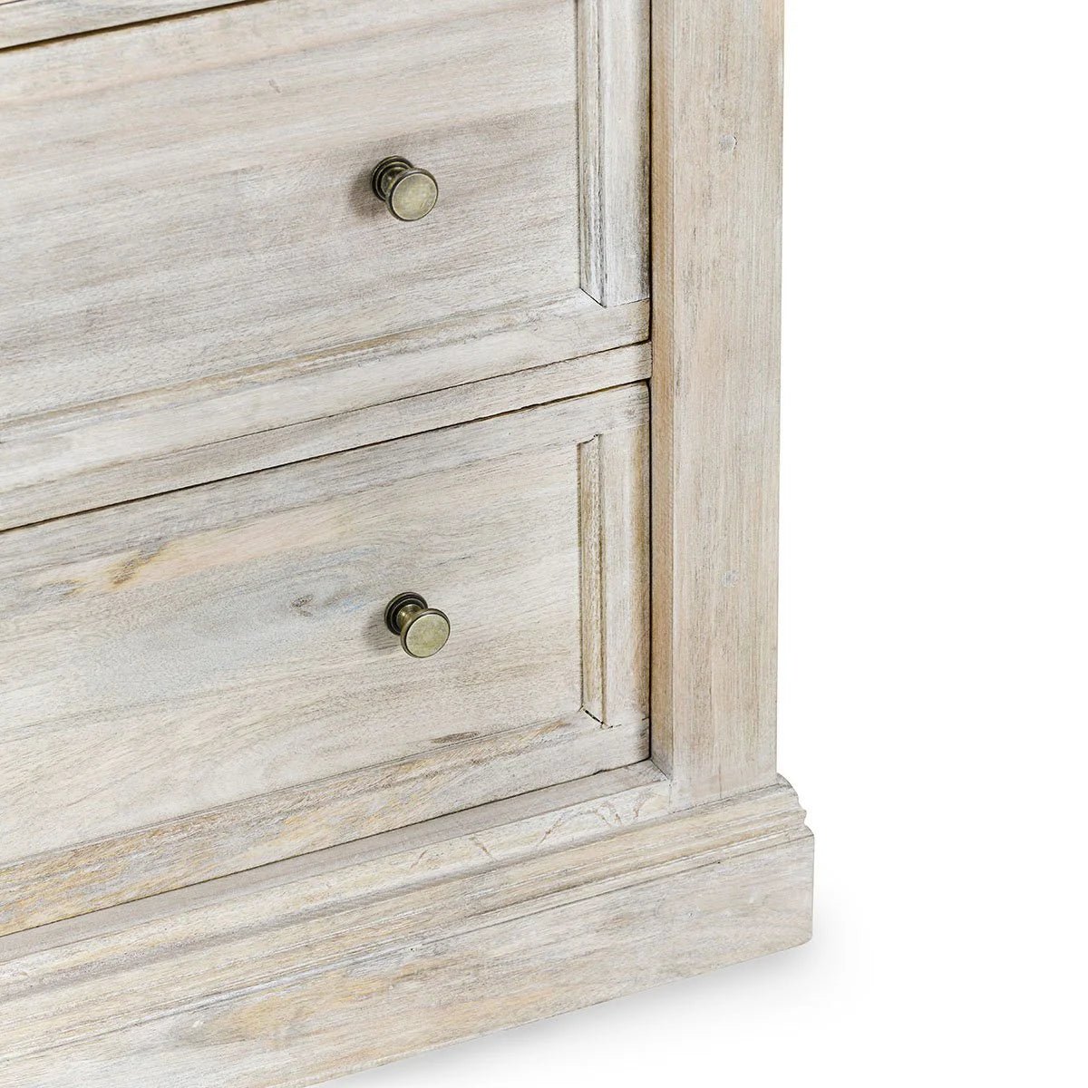 Adelaide 6 Drawer Chest - Natural White Wash - The Furnishery