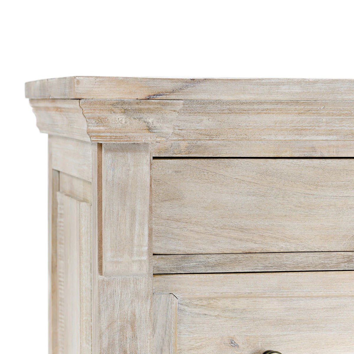 Adelaide 6 Drawer Chest - Natural White Wash - The Furnishery