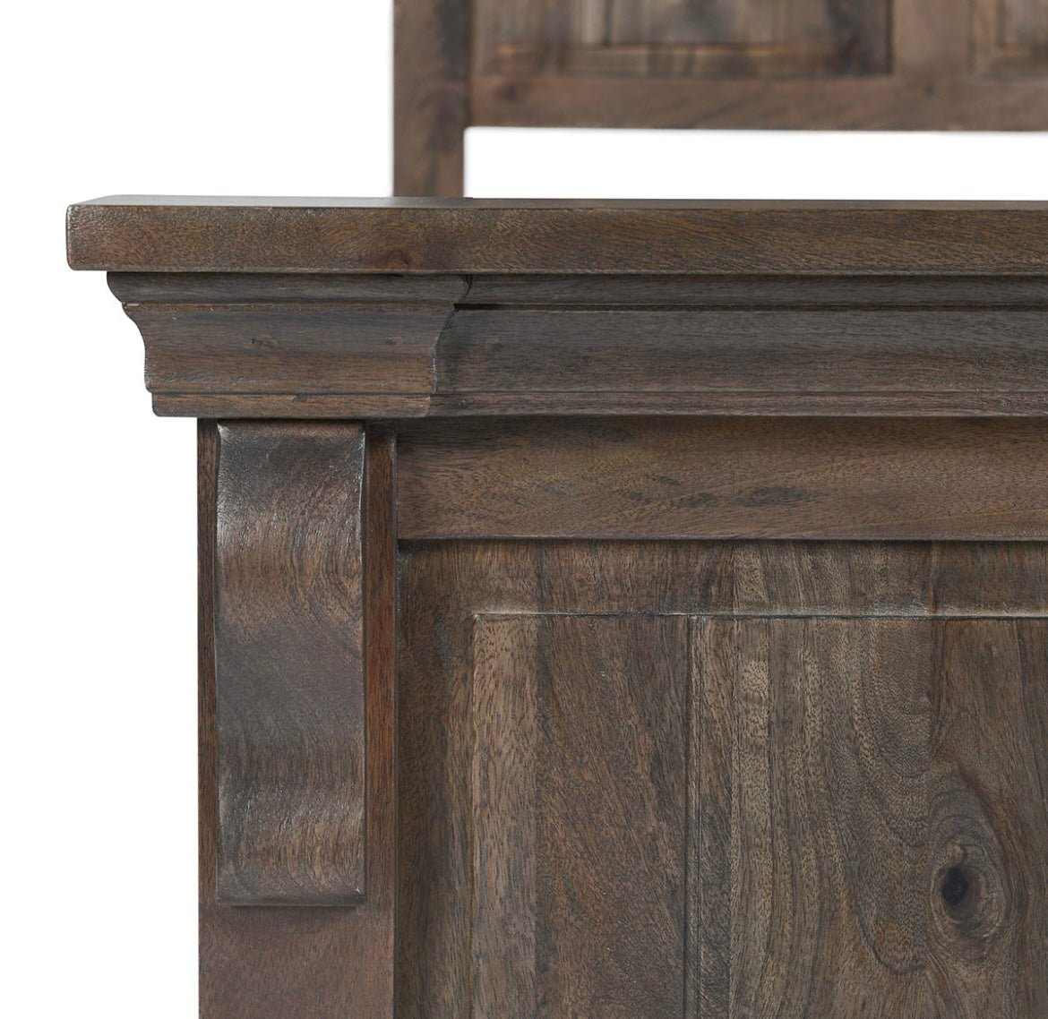 Adelaide Wood Bed - Cocoa Brown - The Furnishery