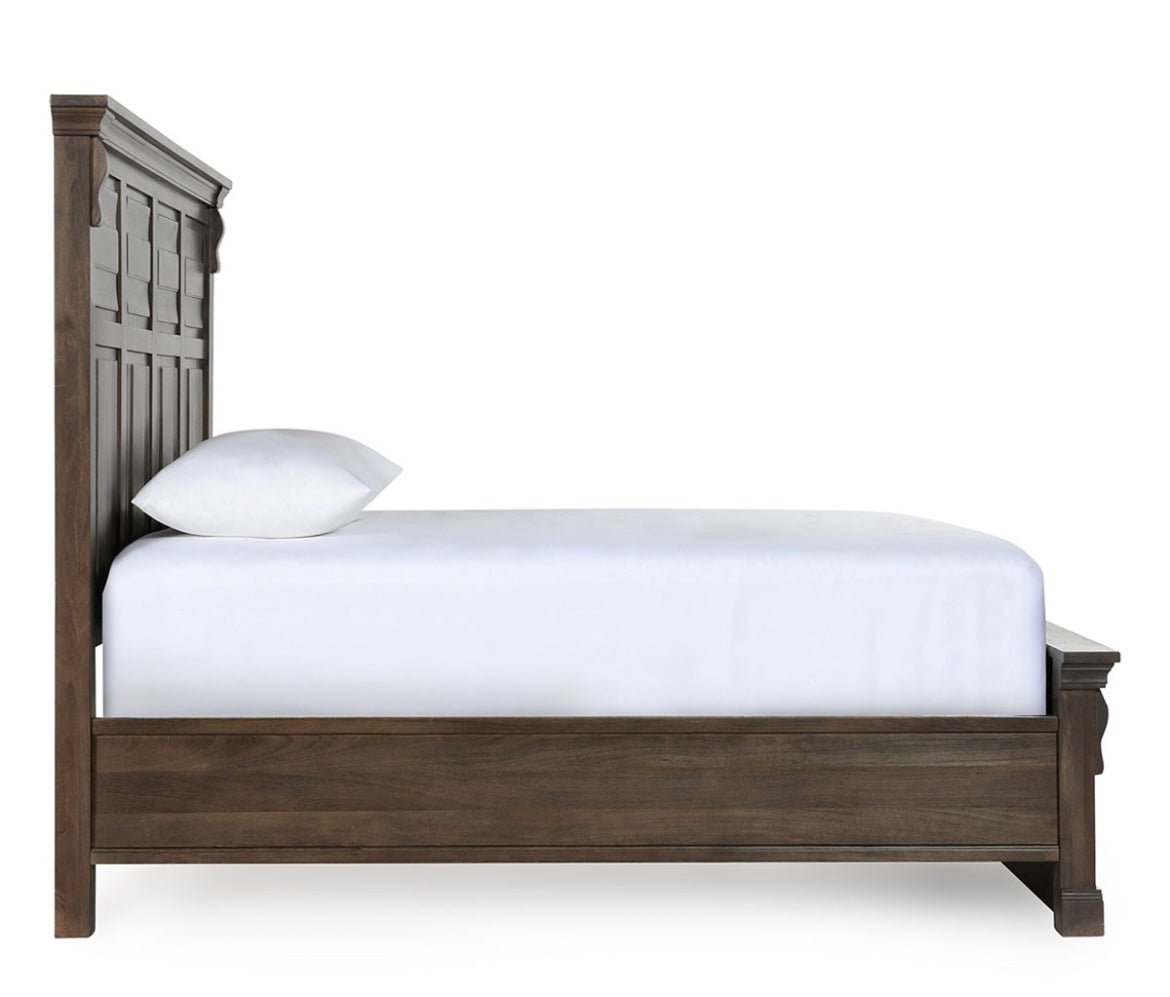 Adelaide Wood Bed - Cocoa Brown - The Furnishery