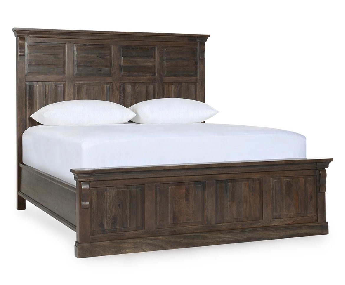 Adelaide Wood Bed - Cocoa Brown - The Furnishery