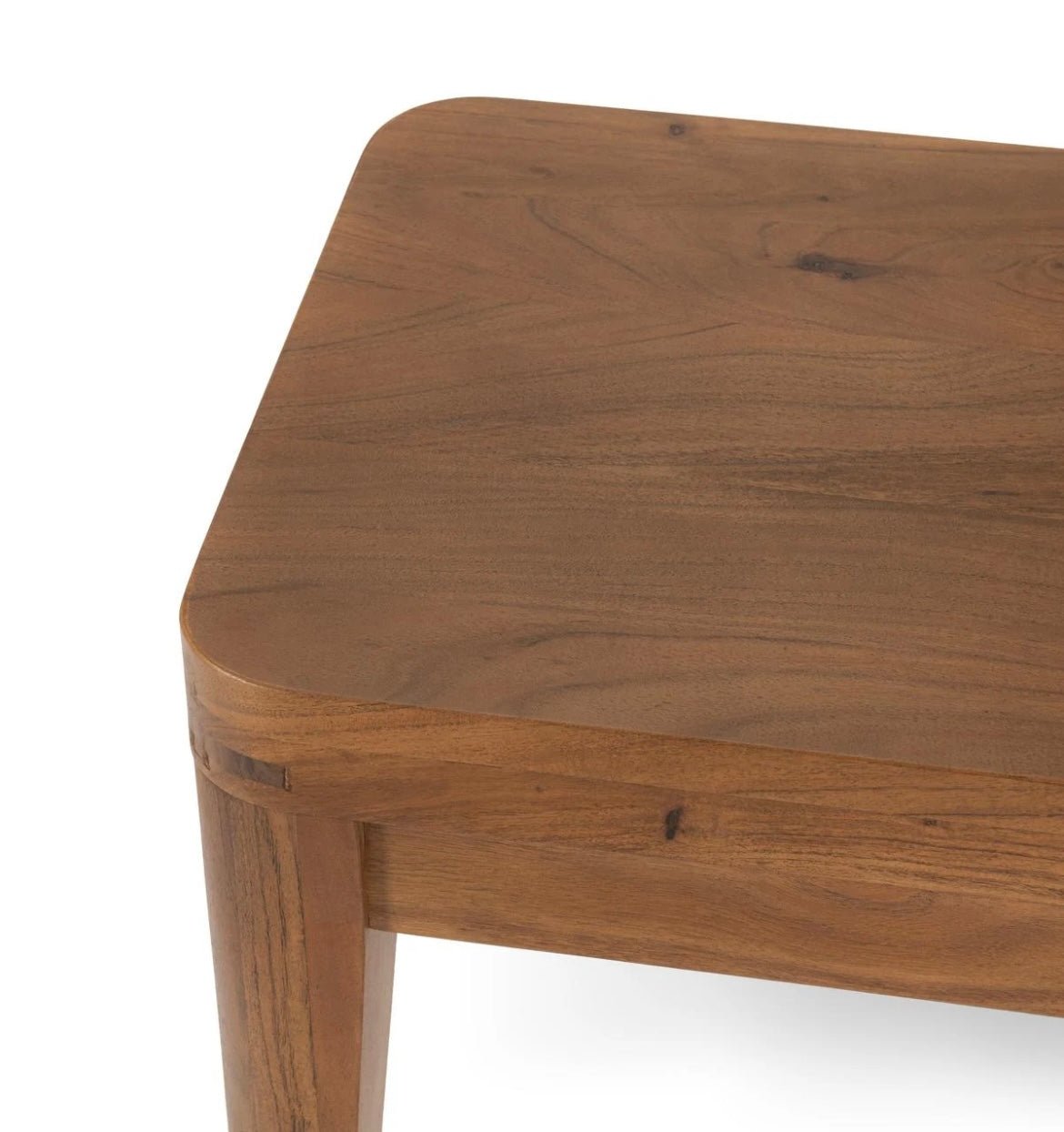 Arno Acacia Wood 64" Bench Natural - The Furnishery