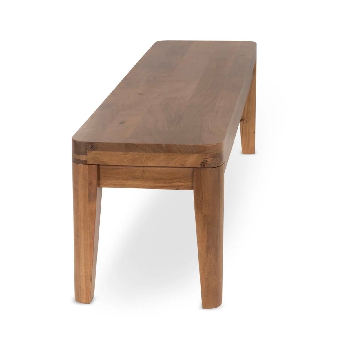 Arno Acacia Wood 64" Bench Natural - The Furnishery