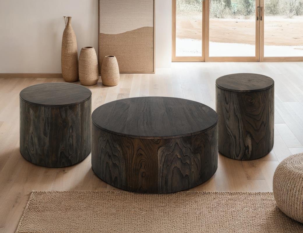 Balam End Black Table - The Furnishery