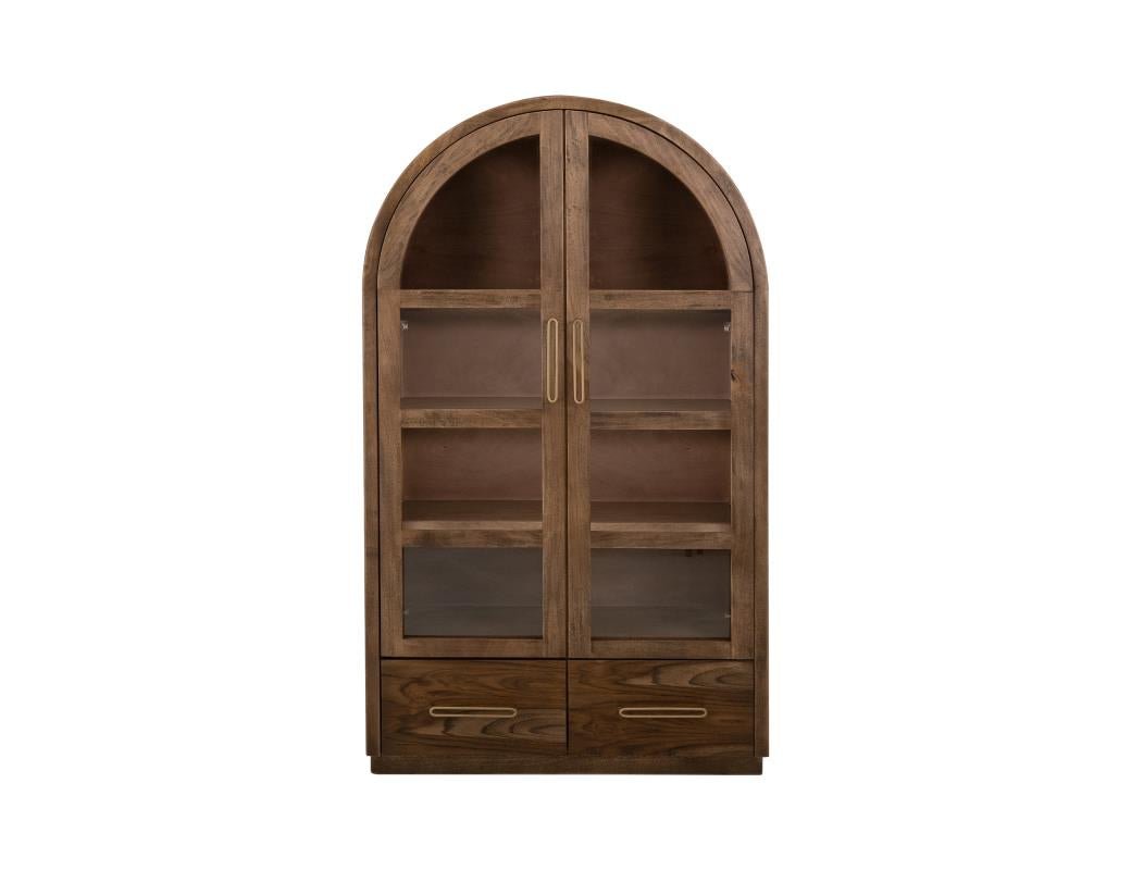 Balam - Natural Teak 74” Cabinet - The Furnishery