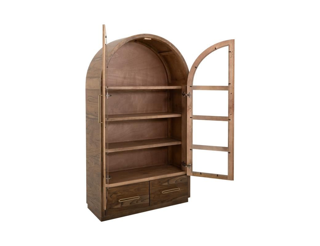 Balam - Natural Teak 74” Cabinet - The Furnishery