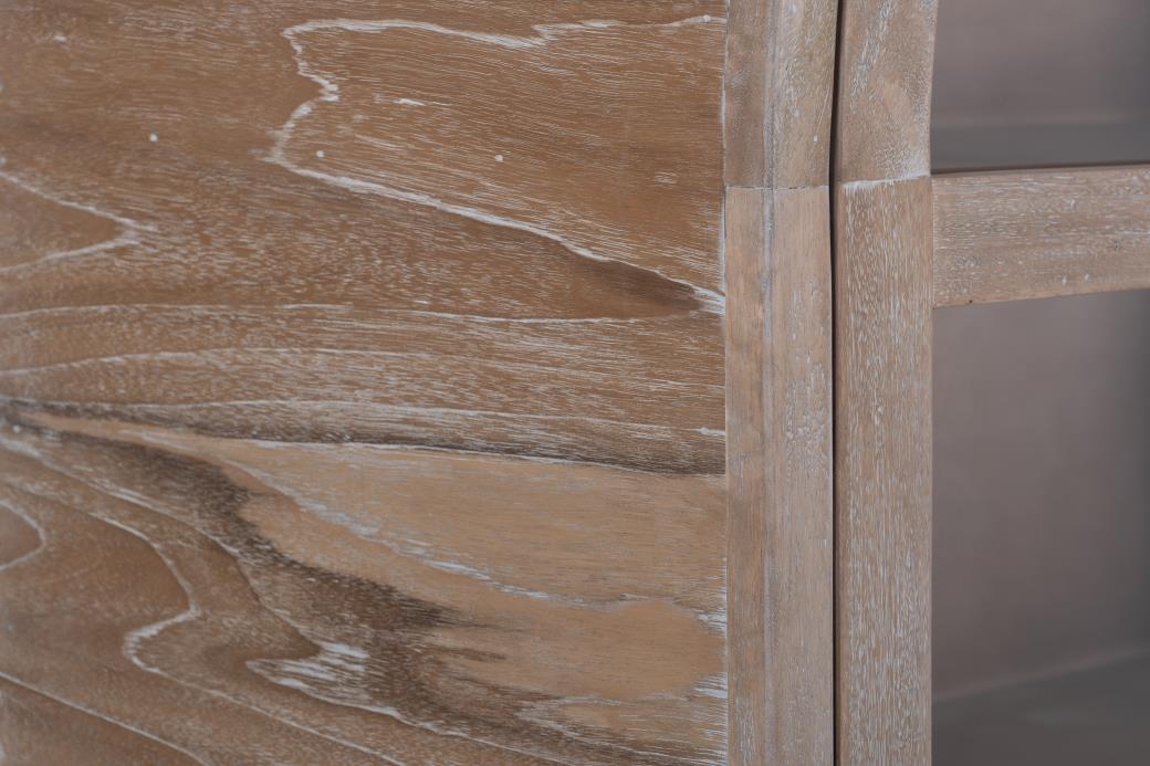 Balam - Rustic White 74” Cabinet - The Furnishery