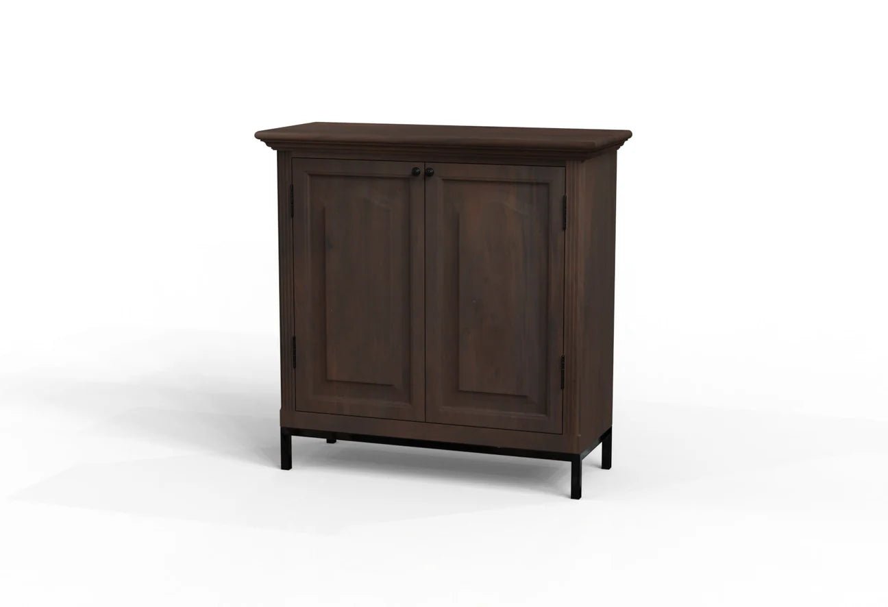 Blair 40" 2 Door Cabinet - Natural + Black - The Furnishery