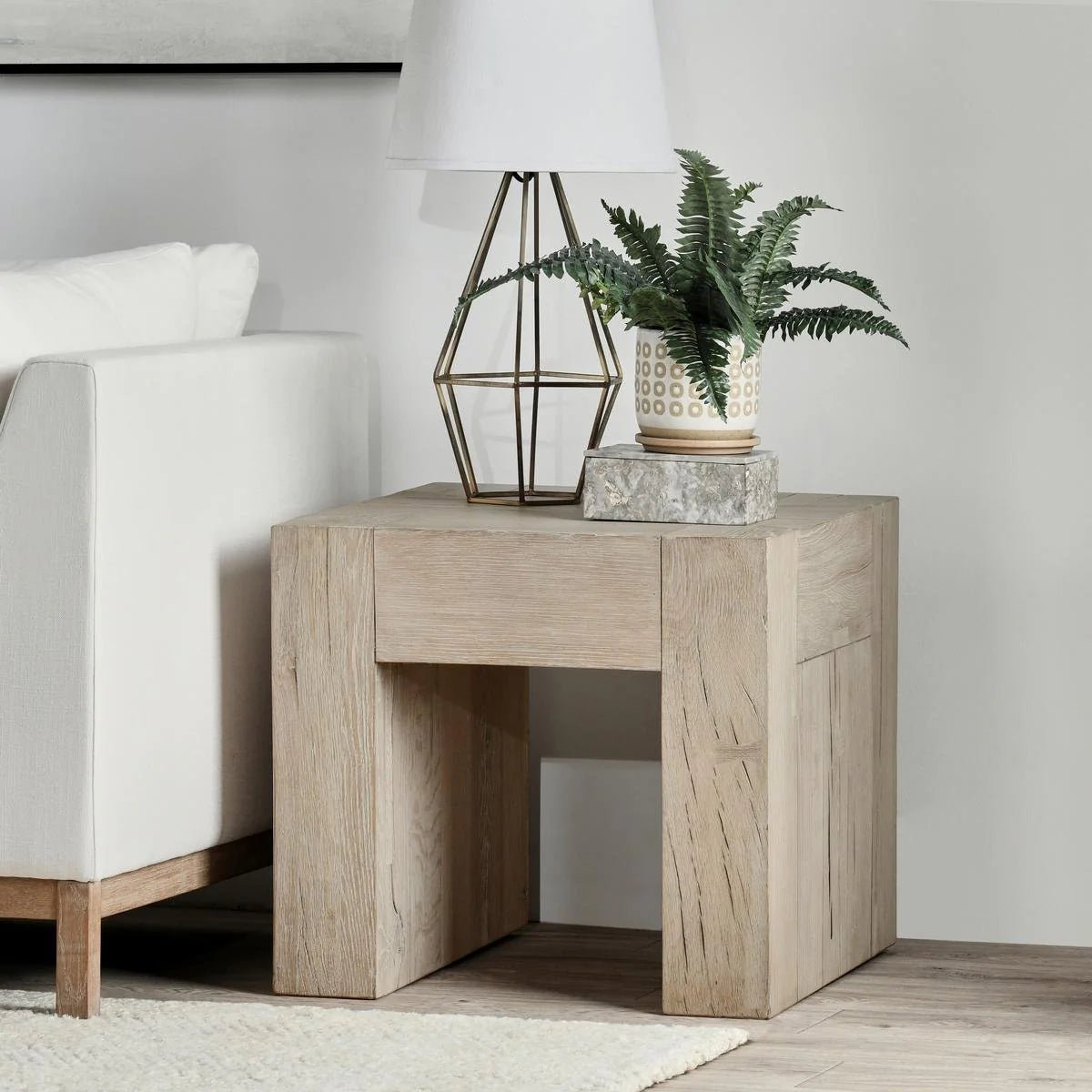 Bristol Solid Wood Square End Table - The Furnishery