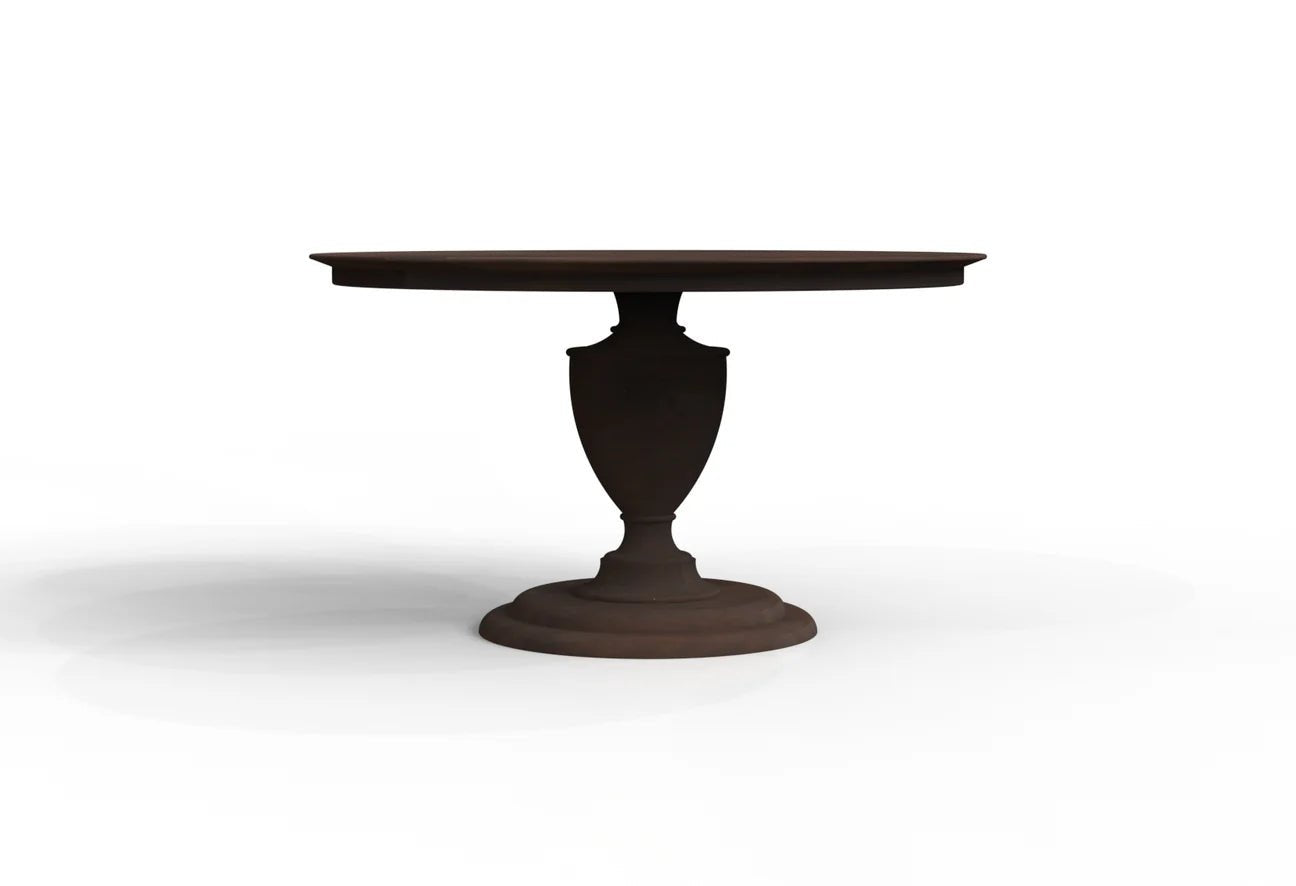 Clairmont - 53" Round Dining Table - Natural + Black - The Furnishery