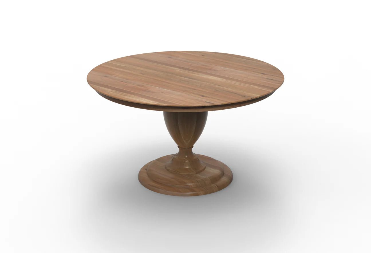 Clairmont - 53" Round Dining Table - Natural + Grey - The Furnishery