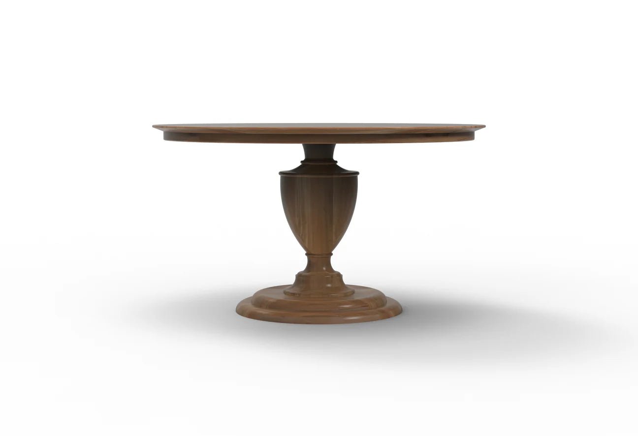 Clairmont - 53" Round Dining Table - Natural + Grey - The Furnishery