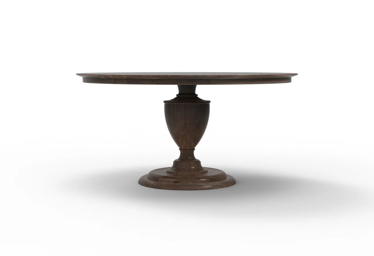 Clairmont - 60" Round Dining Table - Natural + Smoke - The Furnishery
