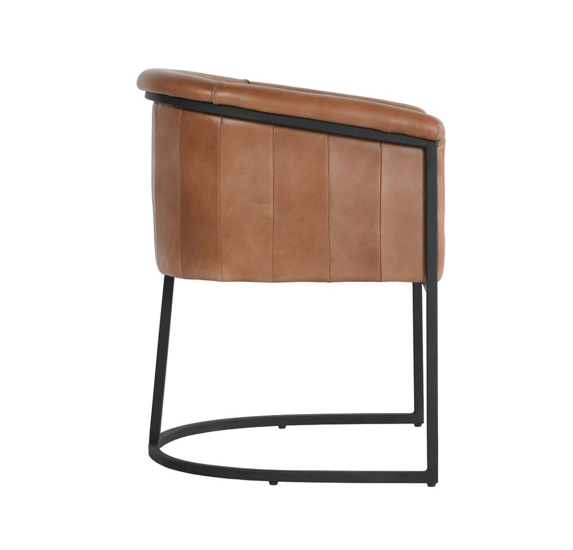 Hester Leather Dining Chair - The Furnishery