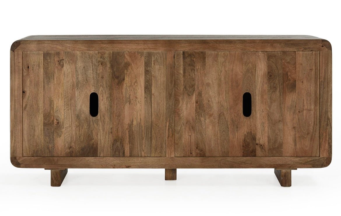 Humphrey 78" 4 Door Sideboard - Artisan Brown - The Furnishery