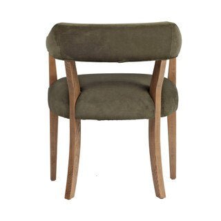 Janis Horsehoe Dining Chair (Cream or Green) - The Furnishery