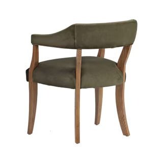 Janis Horsehoe Dining Chair (Cream or Green) - The Furnishery
