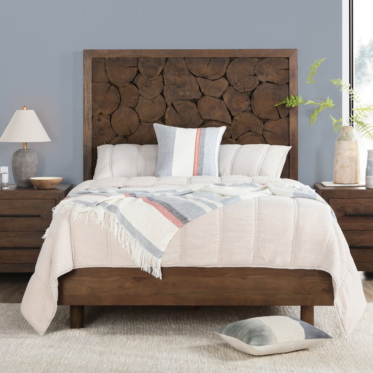 Jason Wood Bed - Cocoa Brown - The Furnishery