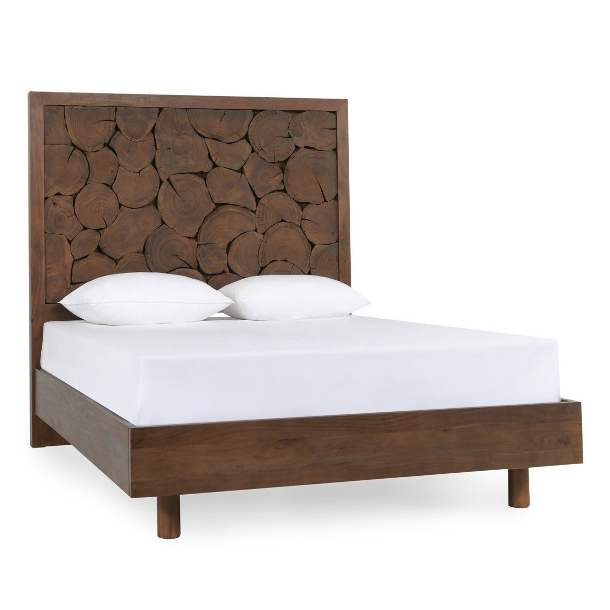 Jason Wood Bed - Cocoa Brown - The Furnishery