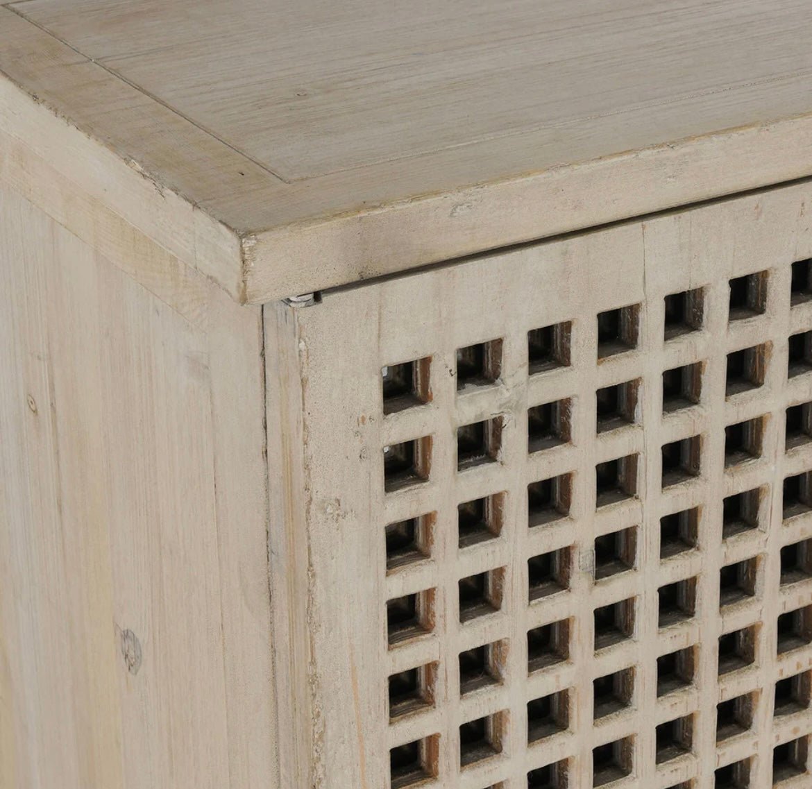 Landon Solid Wood 96” 6 Door Cabinet - The Furnishery
