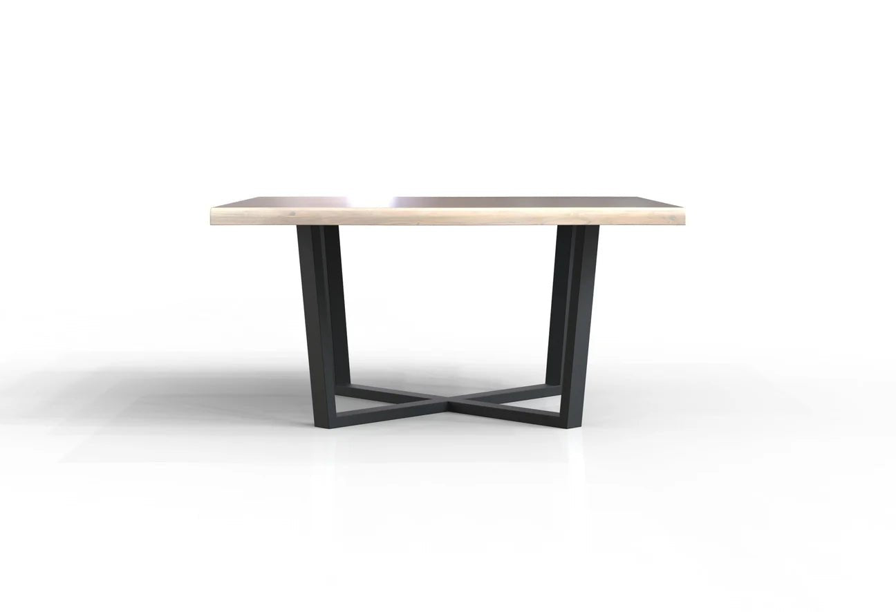Malcolm Acacia 60” Square Dining Table - New White Wash - The Furnishery