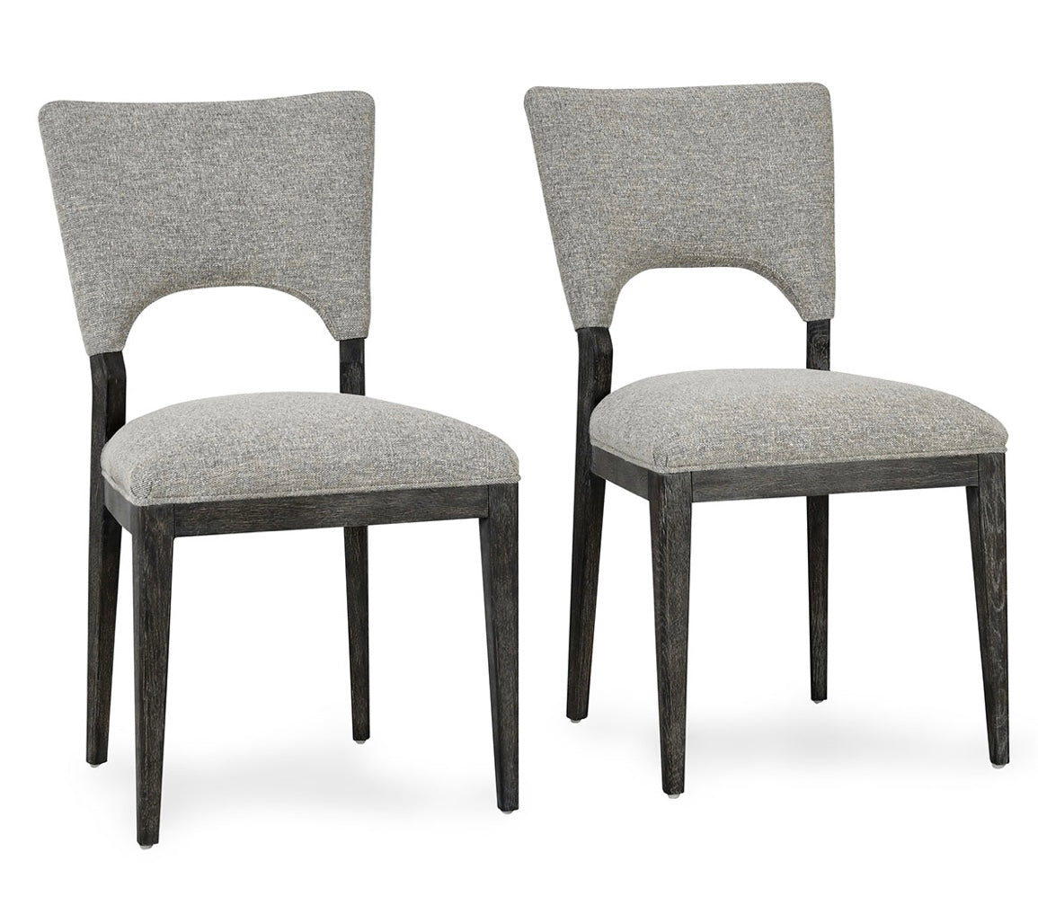 Mitchel Upholstered Dining Chair Set of 2 - Natural or Grey - The Furnishery