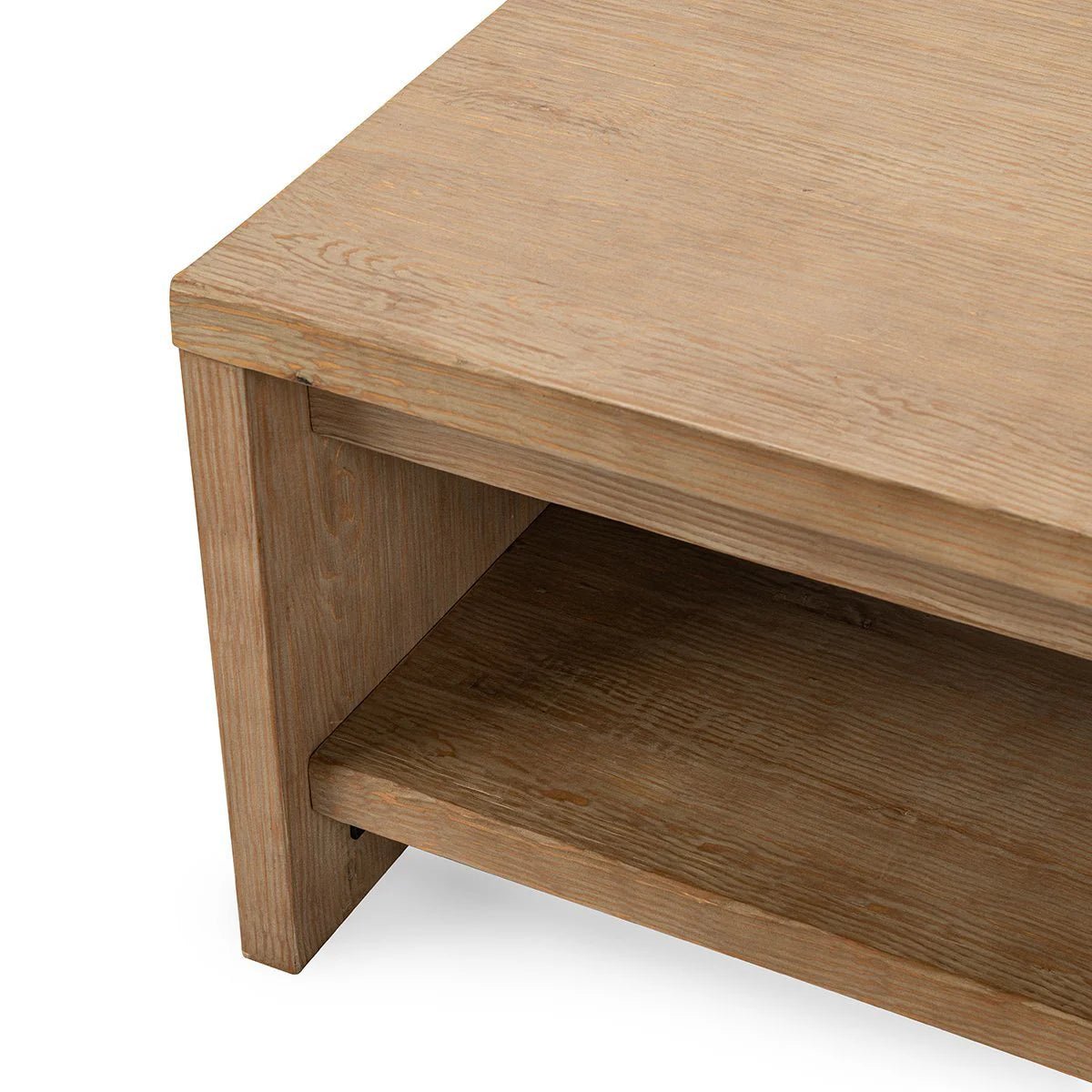 Nalani 52" Solid Wood Rectangle Coffee Table - The Furnishery