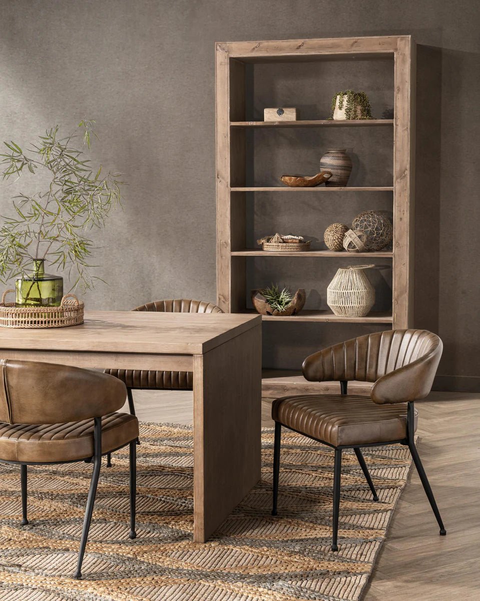 Nalani 88" Solid Wood Bookshelf - The Furnishery