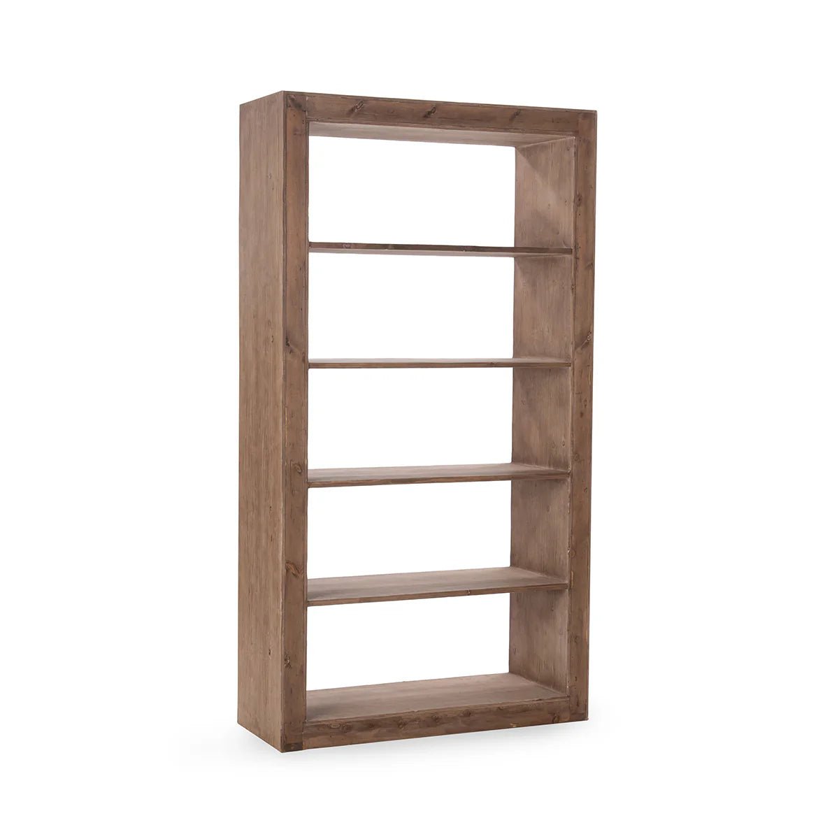 Nalani 88" Solid Wood Bookshelf - The Furnishery