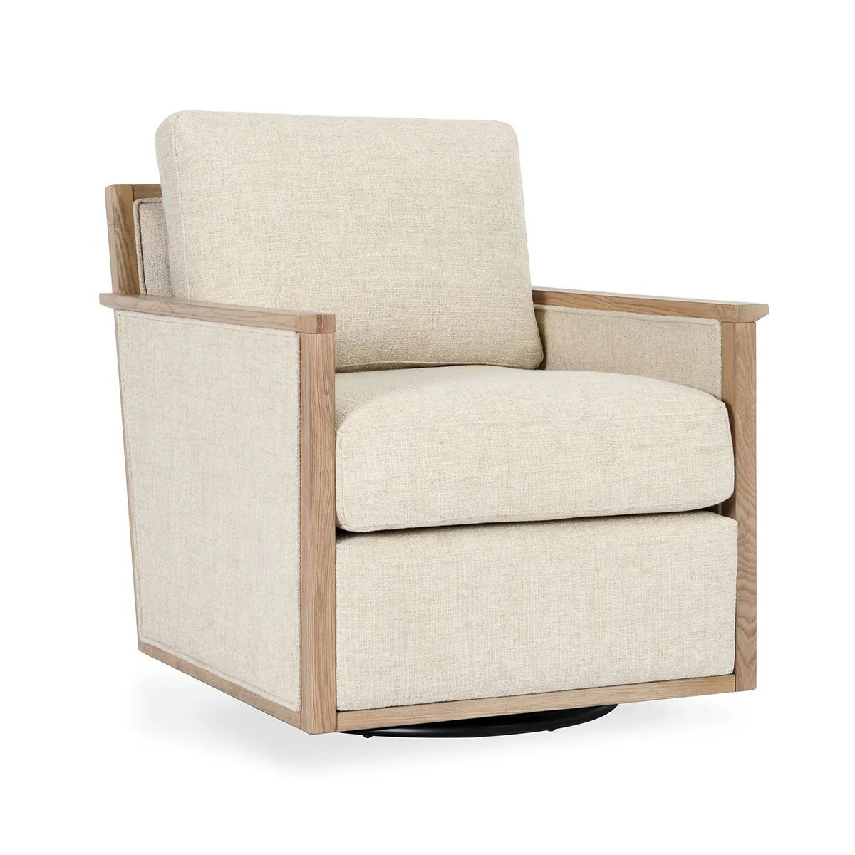 Norman Upholstered Swivel Chair - The Furnishery