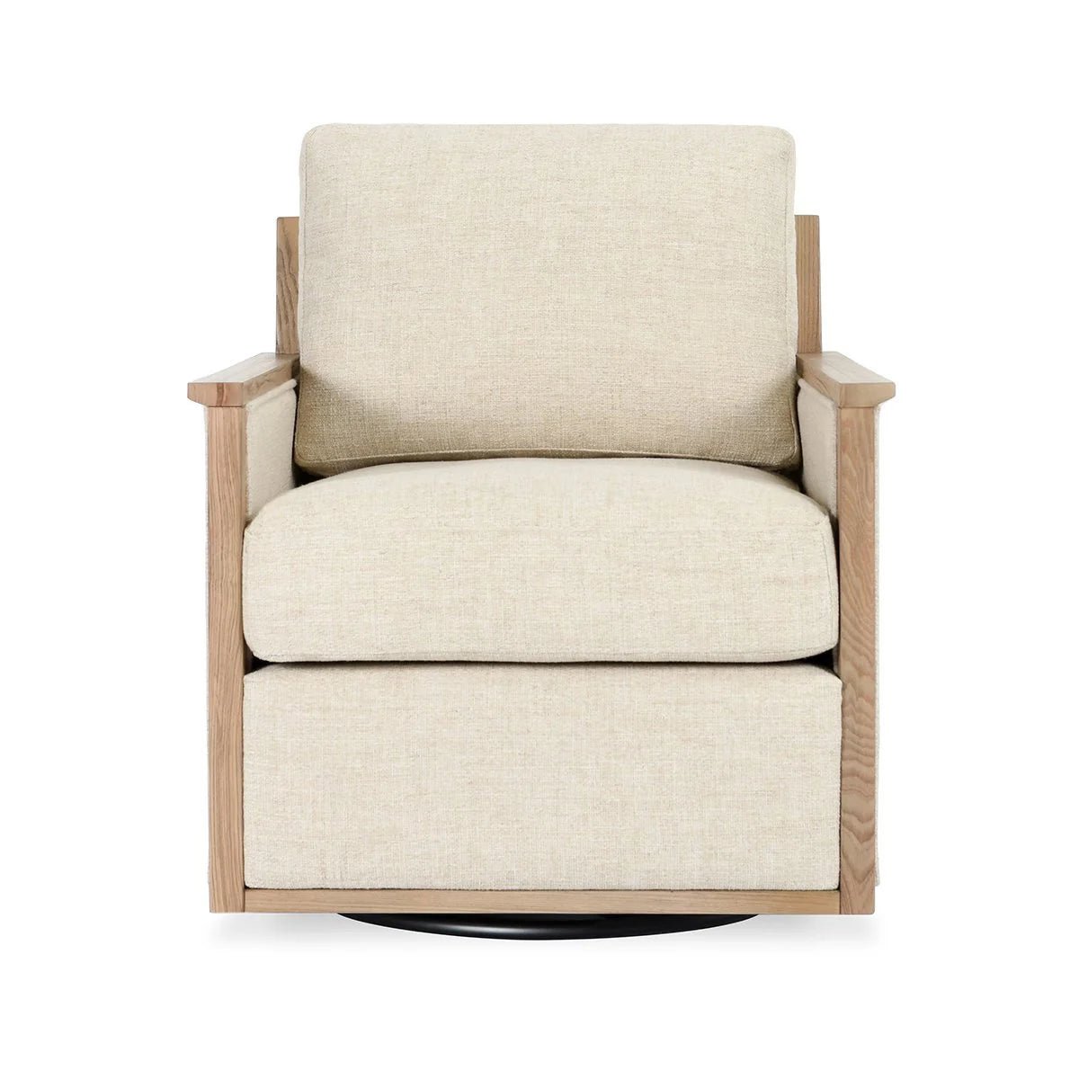 Norman Upholstered Swivel Chair - The Furnishery