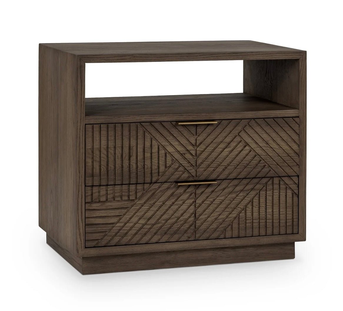 Santa Clara 2 Drawer Nightstand - The Furnishery
