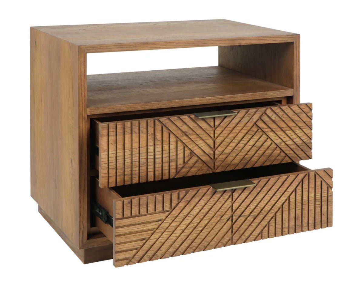Santa Clara 2 Drawer Nightstand - The Furnishery