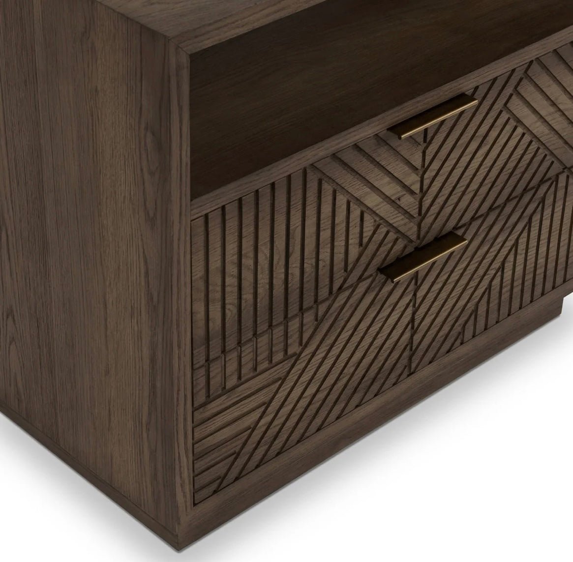 Santa Clara 2 Drawer Nightstand - The Furnishery