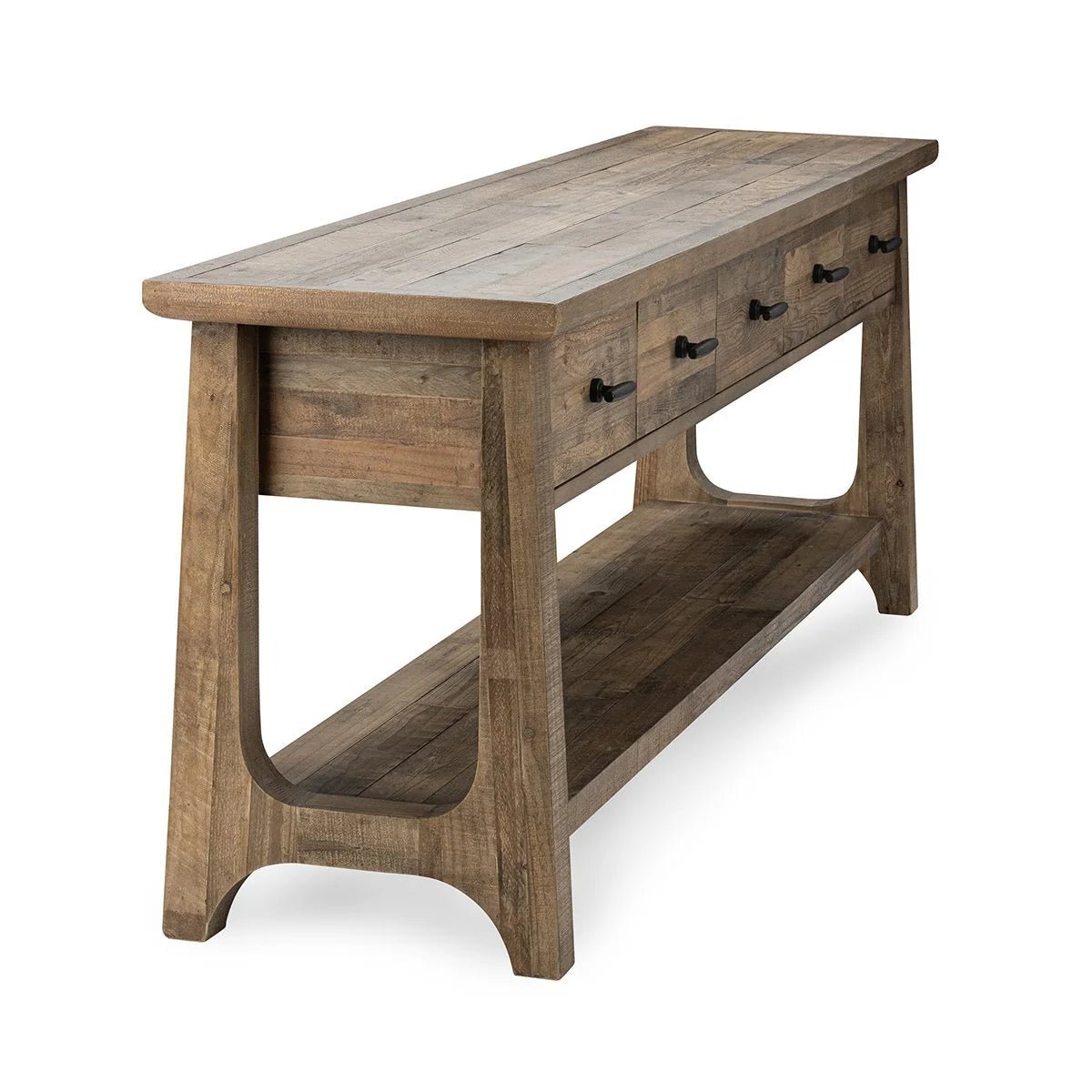 TALLADEGA SOLID WOOD 82” RECTANGLE CONSOLE TABLE - The Furnishery