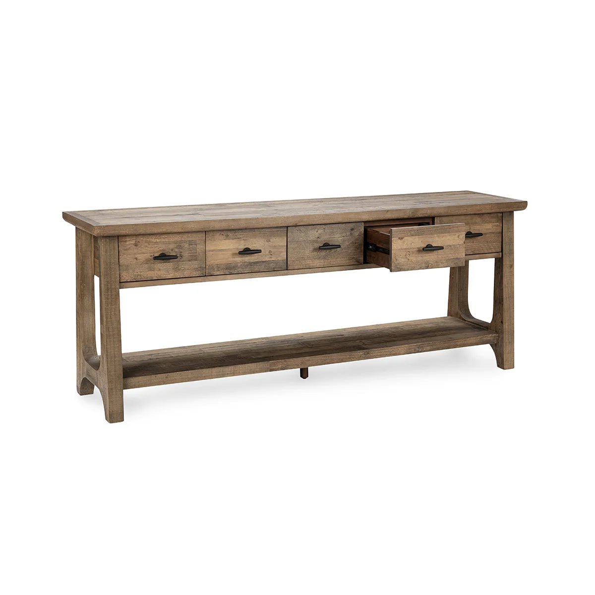 TALLADEGA SOLID WOOD 82” RECTANGLE CONSOLE TABLE - The Furnishery