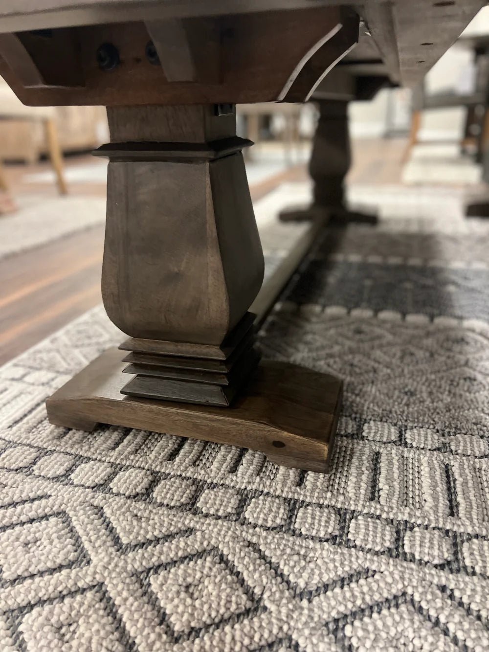 Augusta Dining Bench - Distressed Natural - The Furnishery