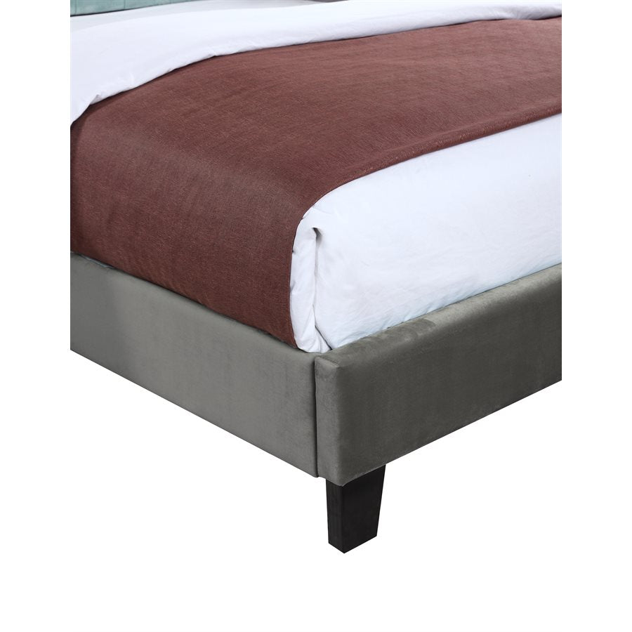Aurora Tufted Upholstered Bed - Dark Grey - The Furnishery