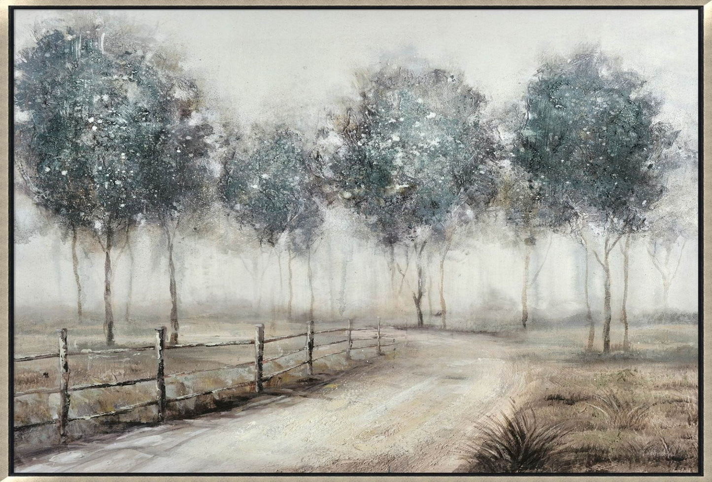 Beyond The Forrest - Oil Painting - Canvas Art - 40" x 40" - The Furnishery
