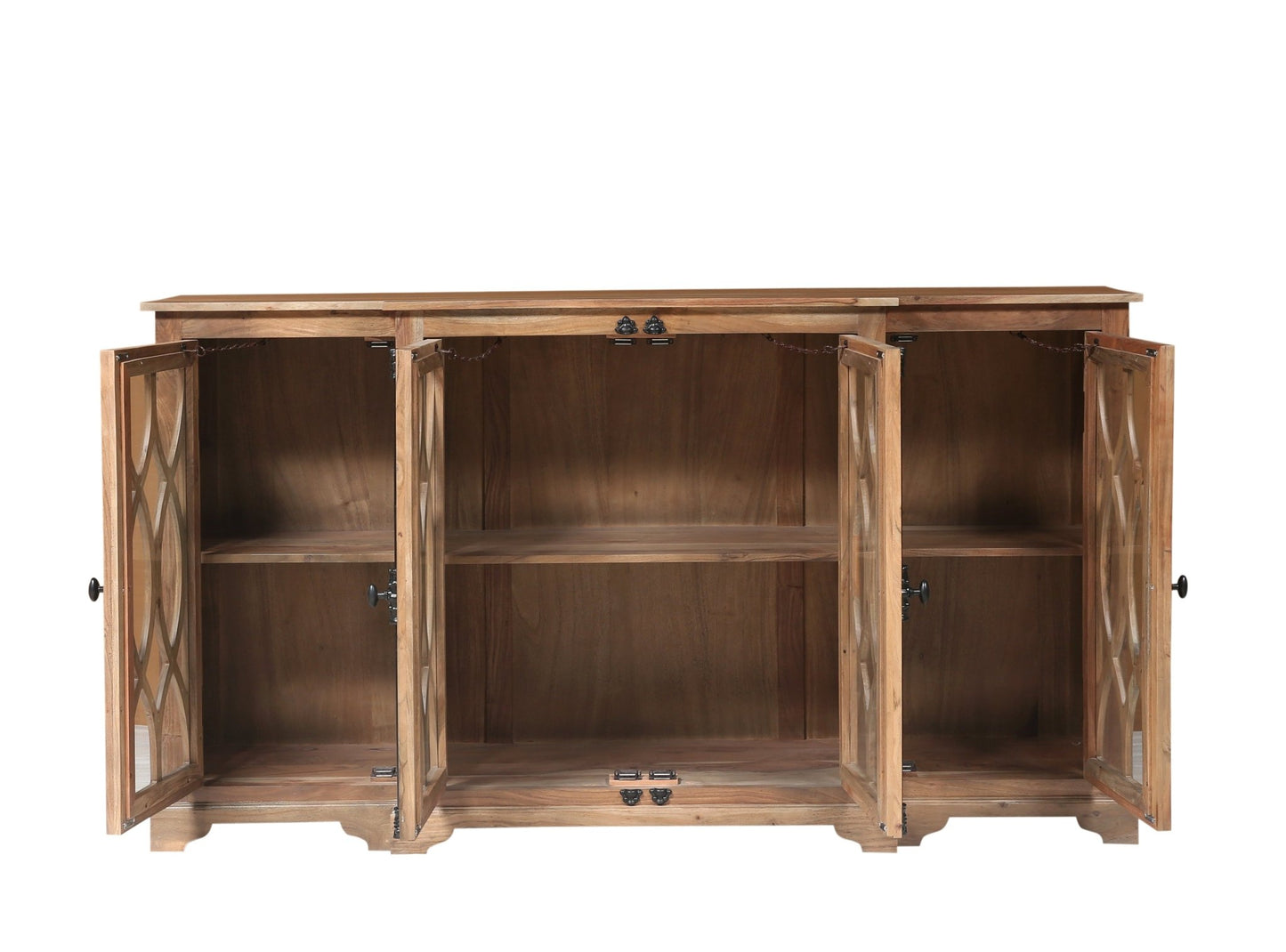 Clairton 72" 4 Door Sideboard - Natural - The Furnishery