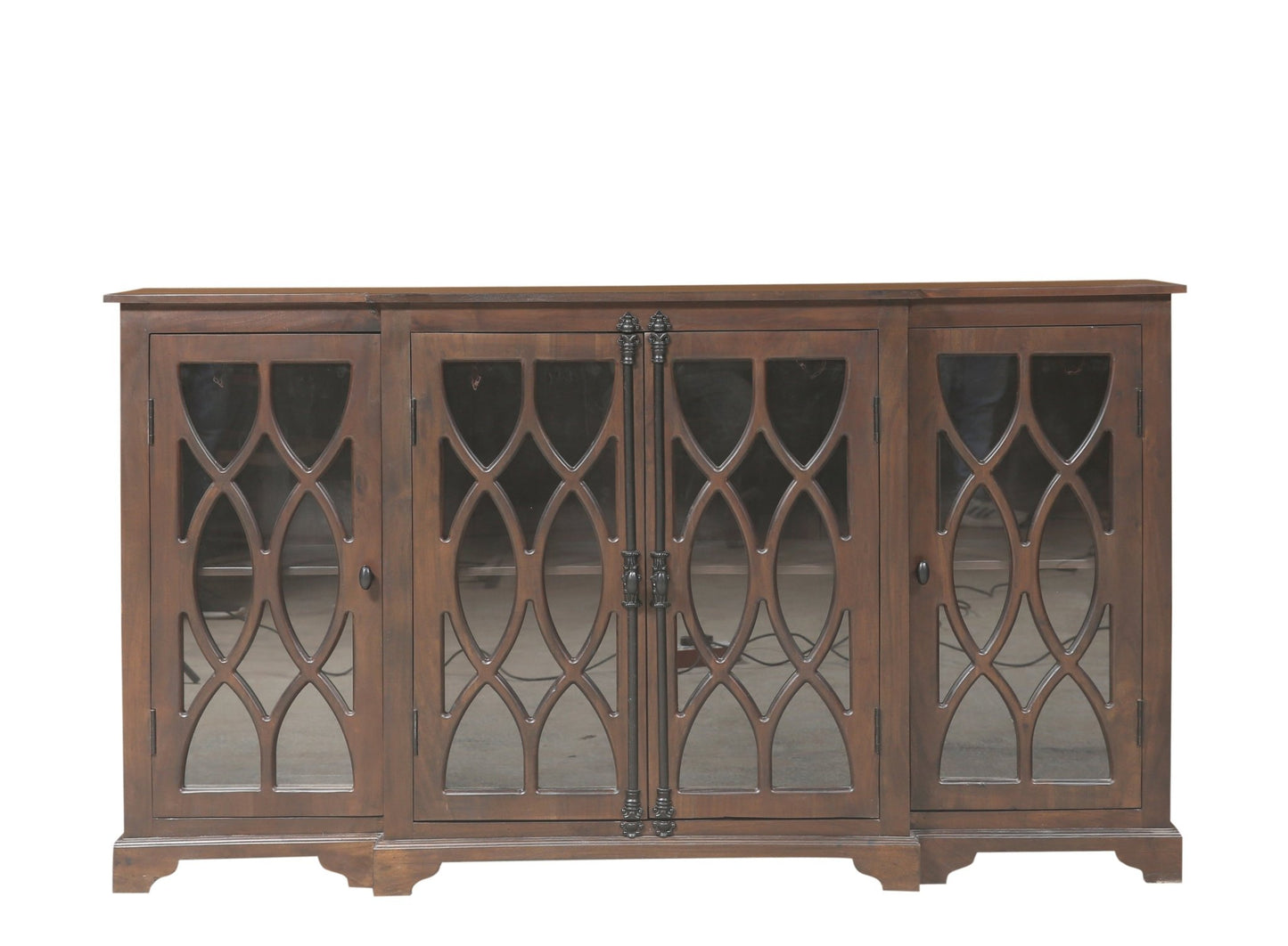 Clairton 72" 4 Door Sideboard - Natural + Black - The Furnishery