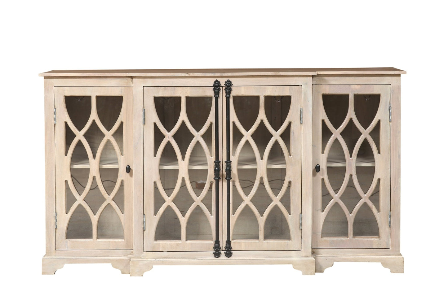 Clairton 72" 4 Door Sideboard - New White Wash - The Furnishery