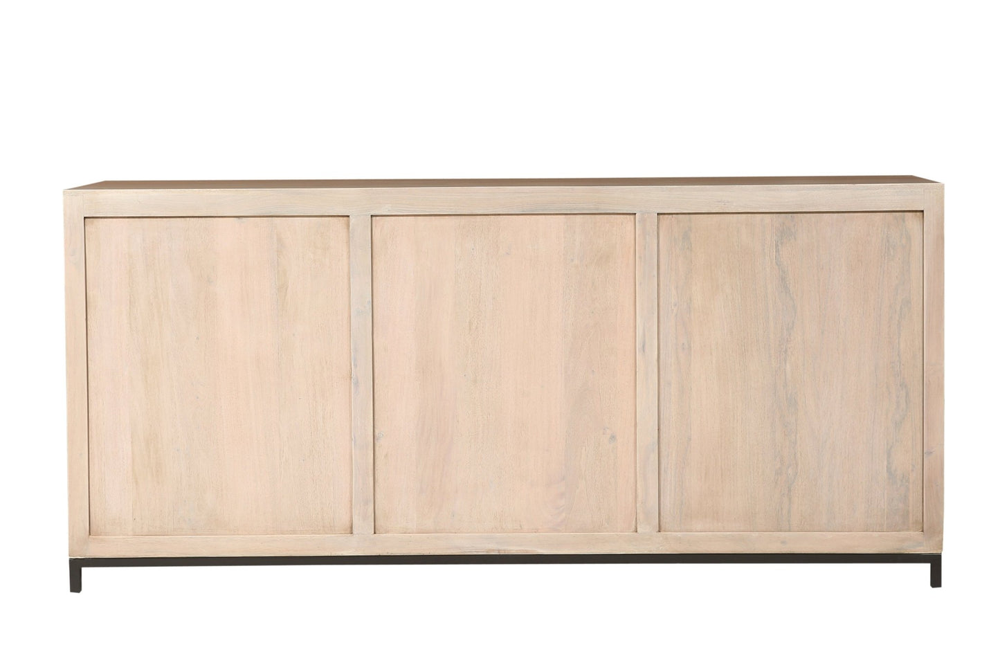 Corey 82" 4 Door Sideboard - New White Wash - The Furnishery