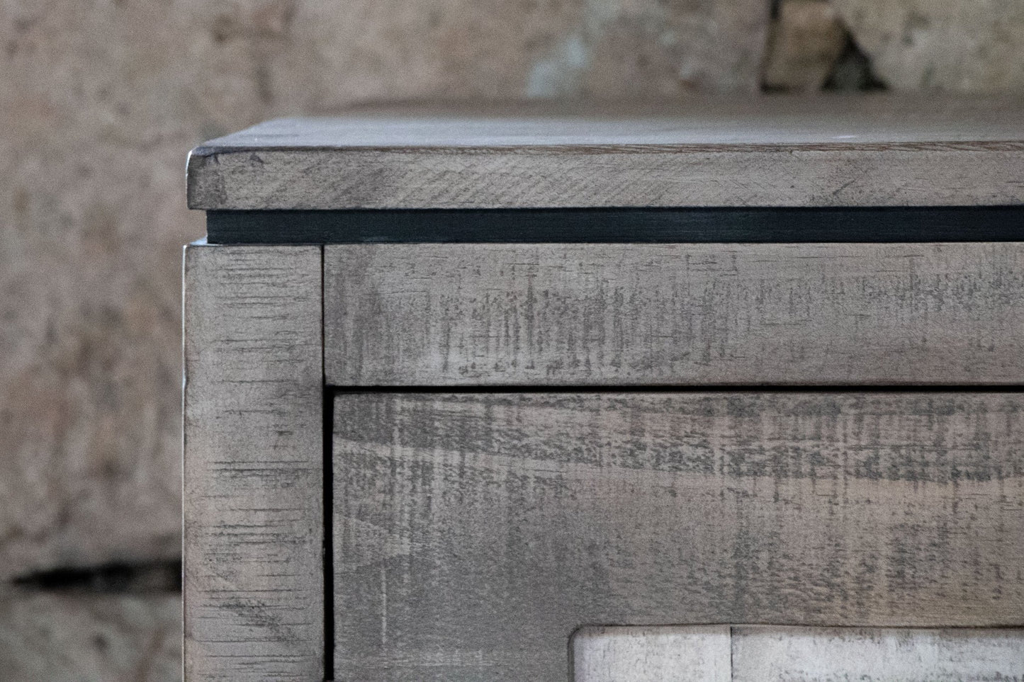 Cotswold - 4 Door Console Table - White/Grey/Black/Brown - The Furnishery