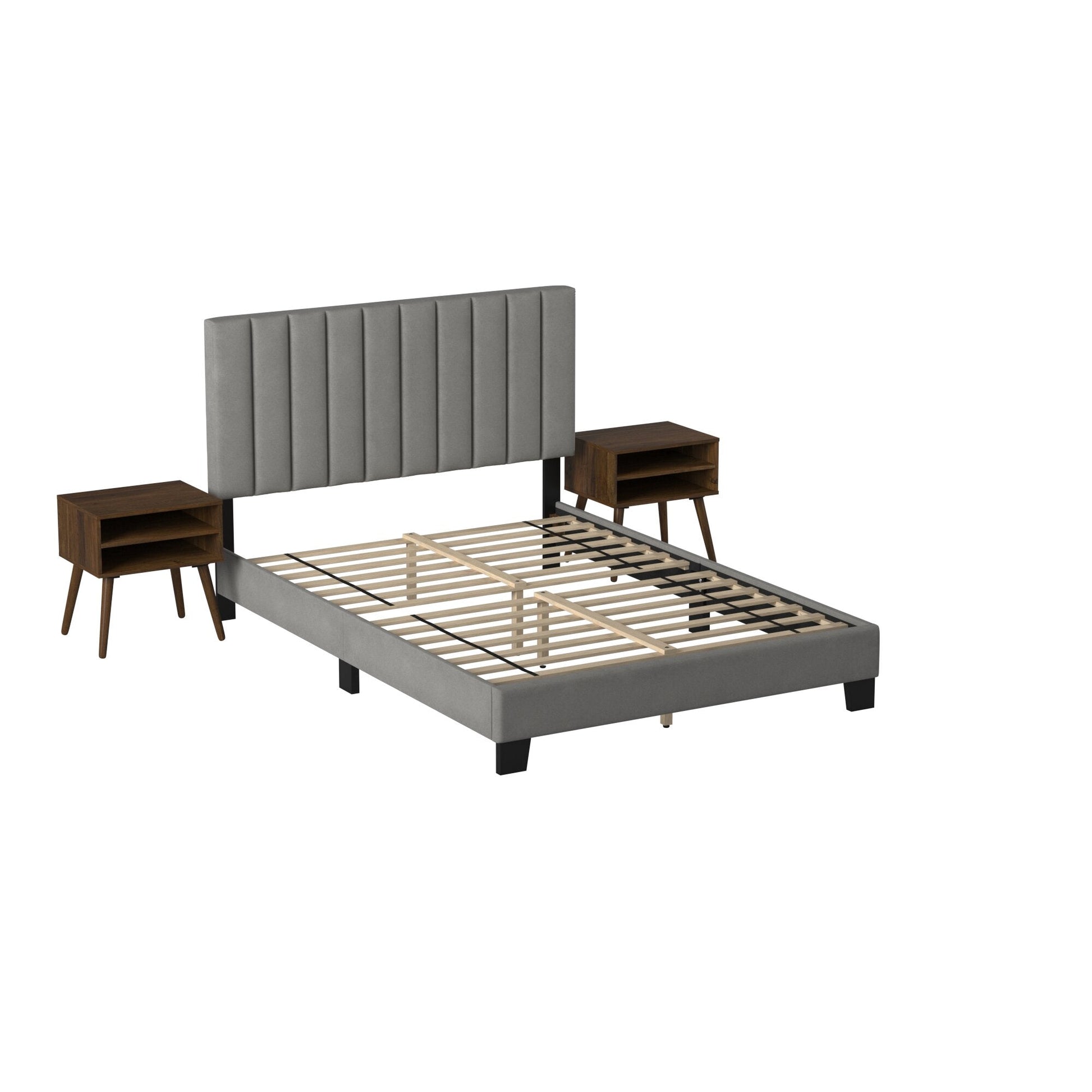 Dakota Bed & Nightstand Combo - The Furnishery