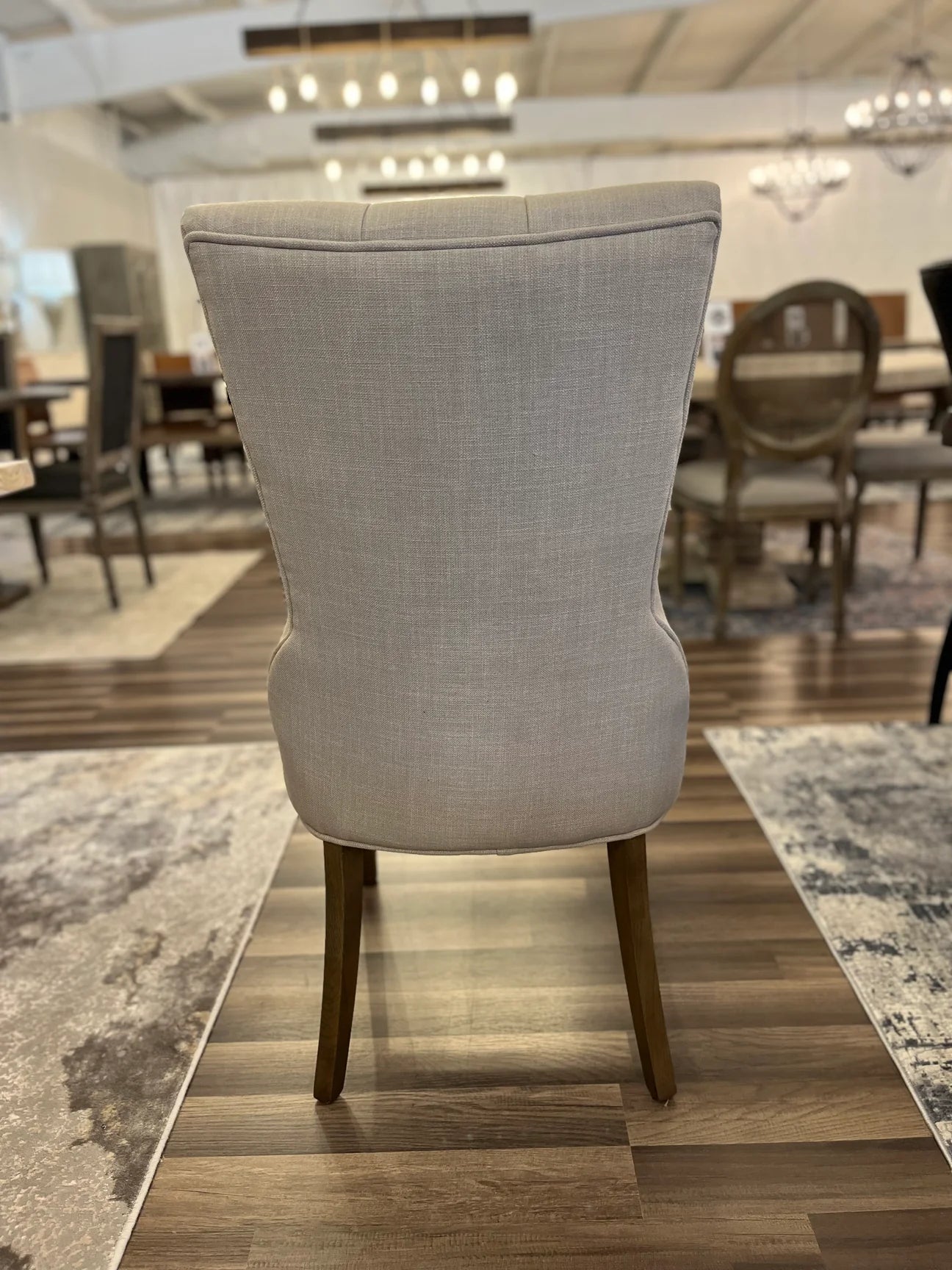 Daniel Side Chair - Natural Linen + Driftwood - The Furnishery