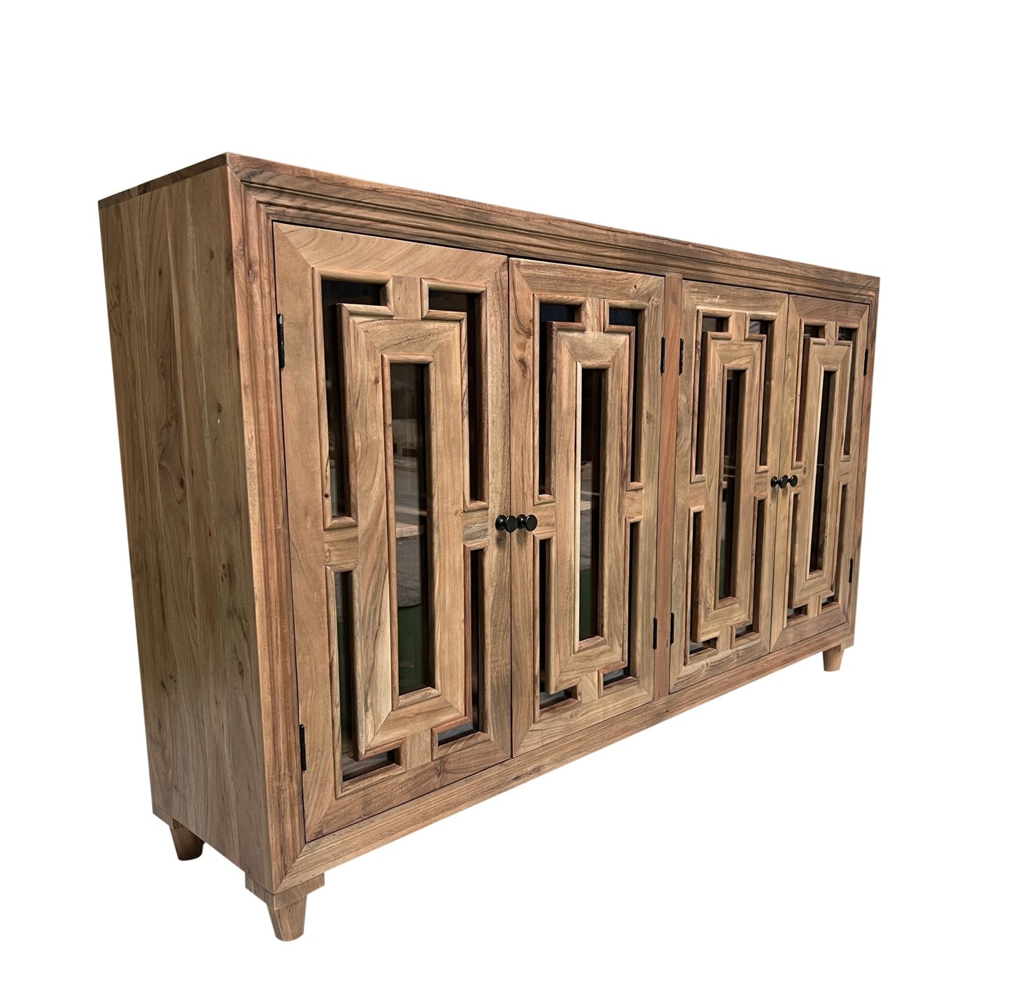 Dominique 71" 4 Door Sideboard - Natural - The Furnishery